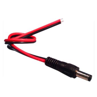 2.1 x 5.5mm Male Power Connector with Flying Leads