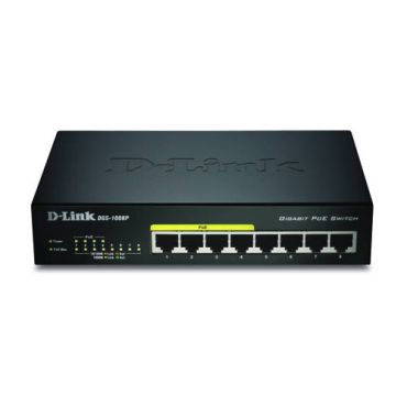 D-Link 8-Port Gigabit Ethernet PoE Switch