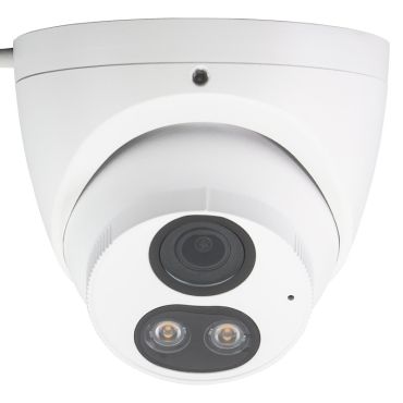 5 Megapixel Starlight SmartSense IP Turret Network Camera with Built-in mic and 98 feet Night Vision