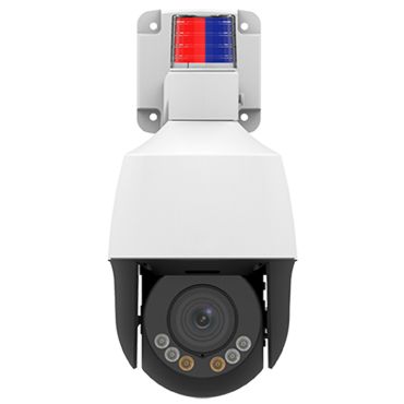 5 Megapixel White Light LED Starlight 4x Zoom IP Mini-PTZ Varifocal Dome Camera with Night Vision, Speaker and Alarm Light